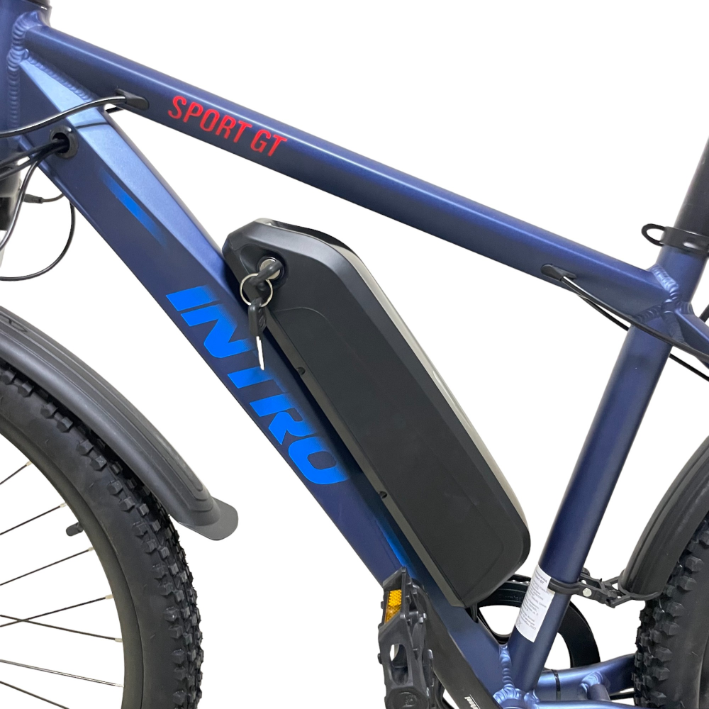 Электровелосипед INTRO Sport GT сине-красный 17