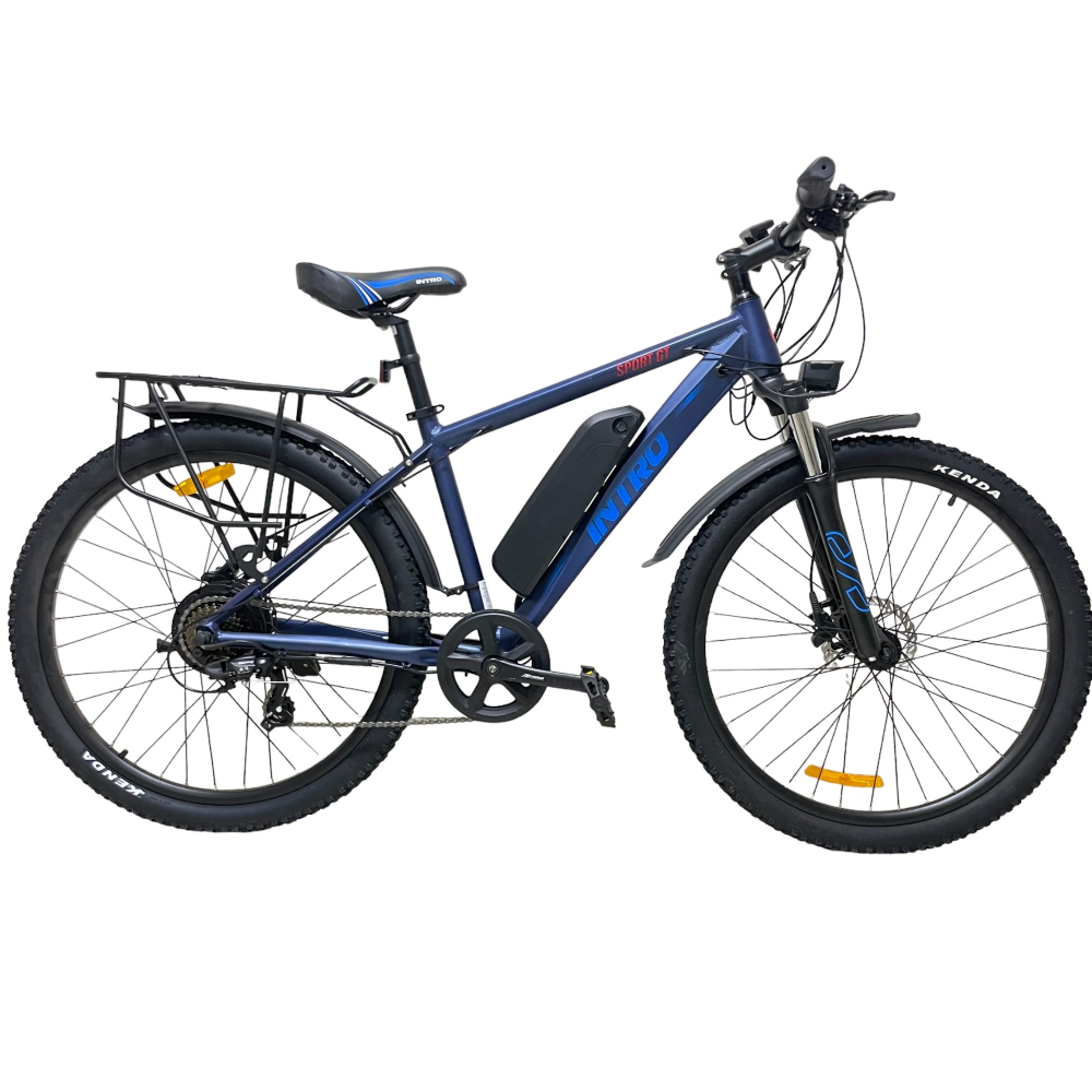 Электровелосипед INTRO Sport GT сине-красный 5