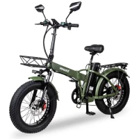 Электровелосипед Minako F10 хаки гидравлика